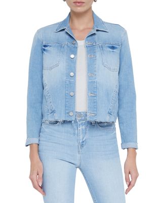 Janelle Slim-Fit Raw Denim Jacket