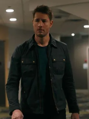 Justin Hartley Tracker Black Jacket - New American Jackets