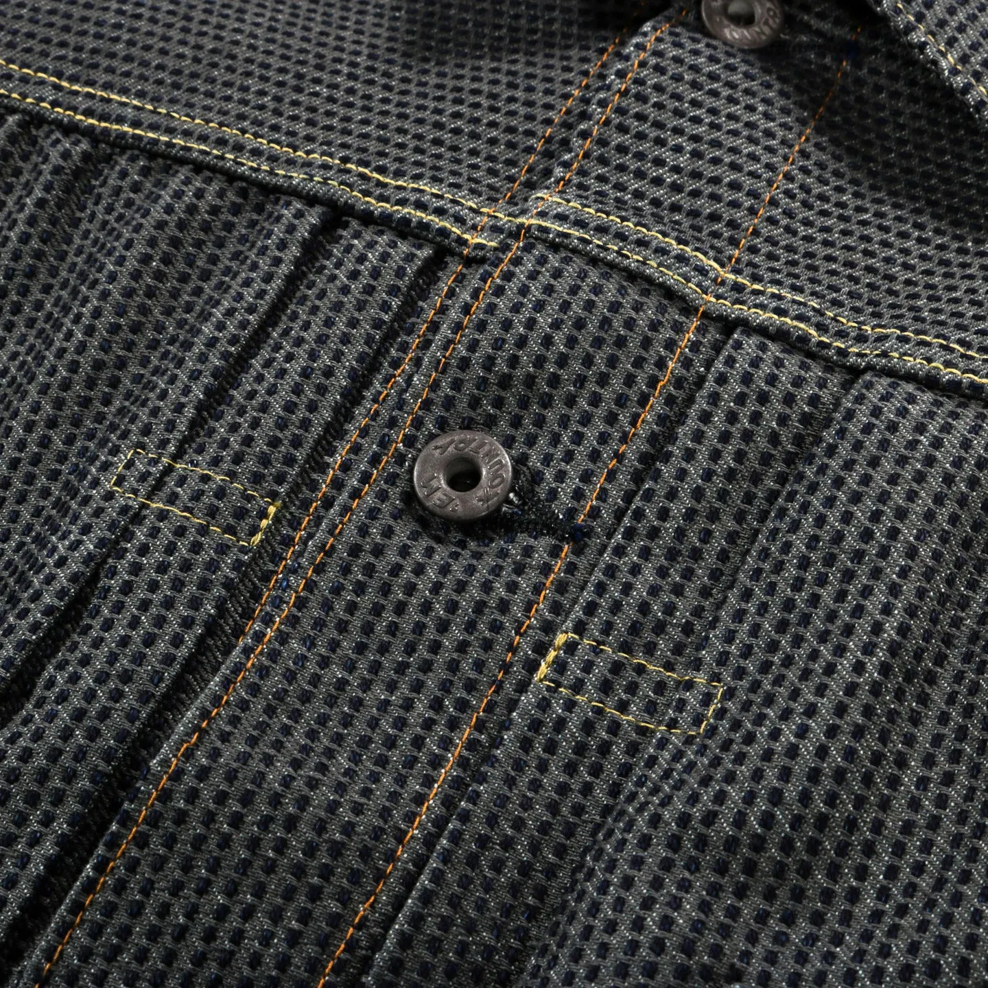 KAPITAL KOUNTRY CENTURY DENIM LACE-UP 2ND JACKET NO.7-S