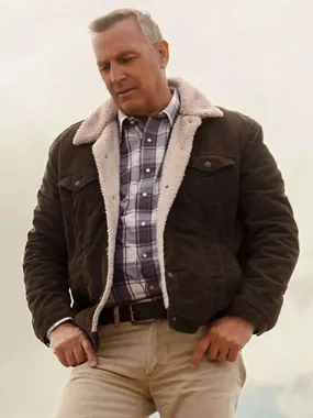 Kevin Costner Let Him Go Shearling Jacket - New American Jackets