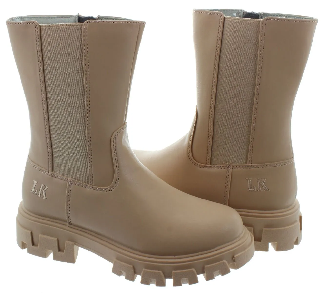 LELLI KELLY Kids LK2310 Rachele Calf Boots In Beige