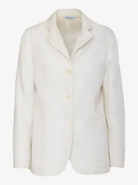 Malo White Cotton Jacket