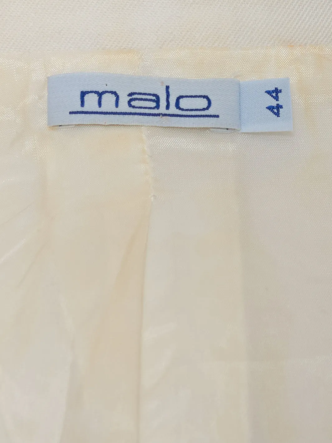 Malo White Cotton Jacket