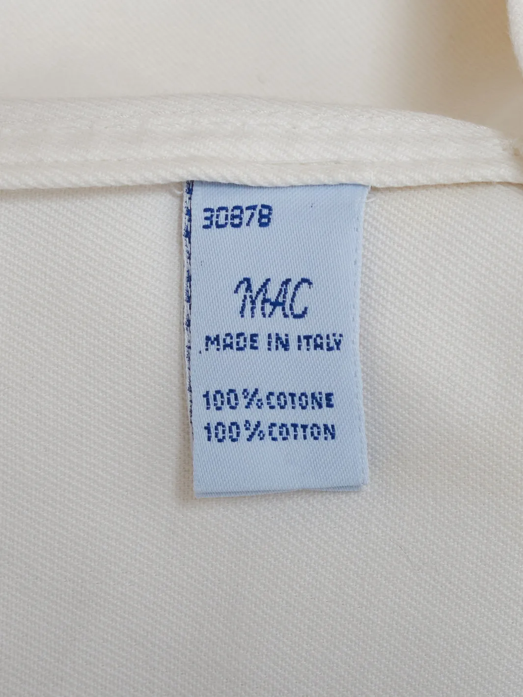 Malo White Cotton Jacket