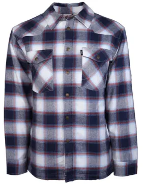 Men's Hooey Flannel Jacket Denim Plaid