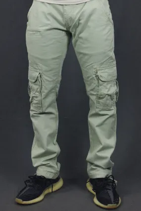 Men's Sage Combat Pants Six Pocket Cargo Pants To Match Sneakers | Sage