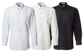 Men's Slim Fit Microfiber Tuxedo Shirts - Plain Front