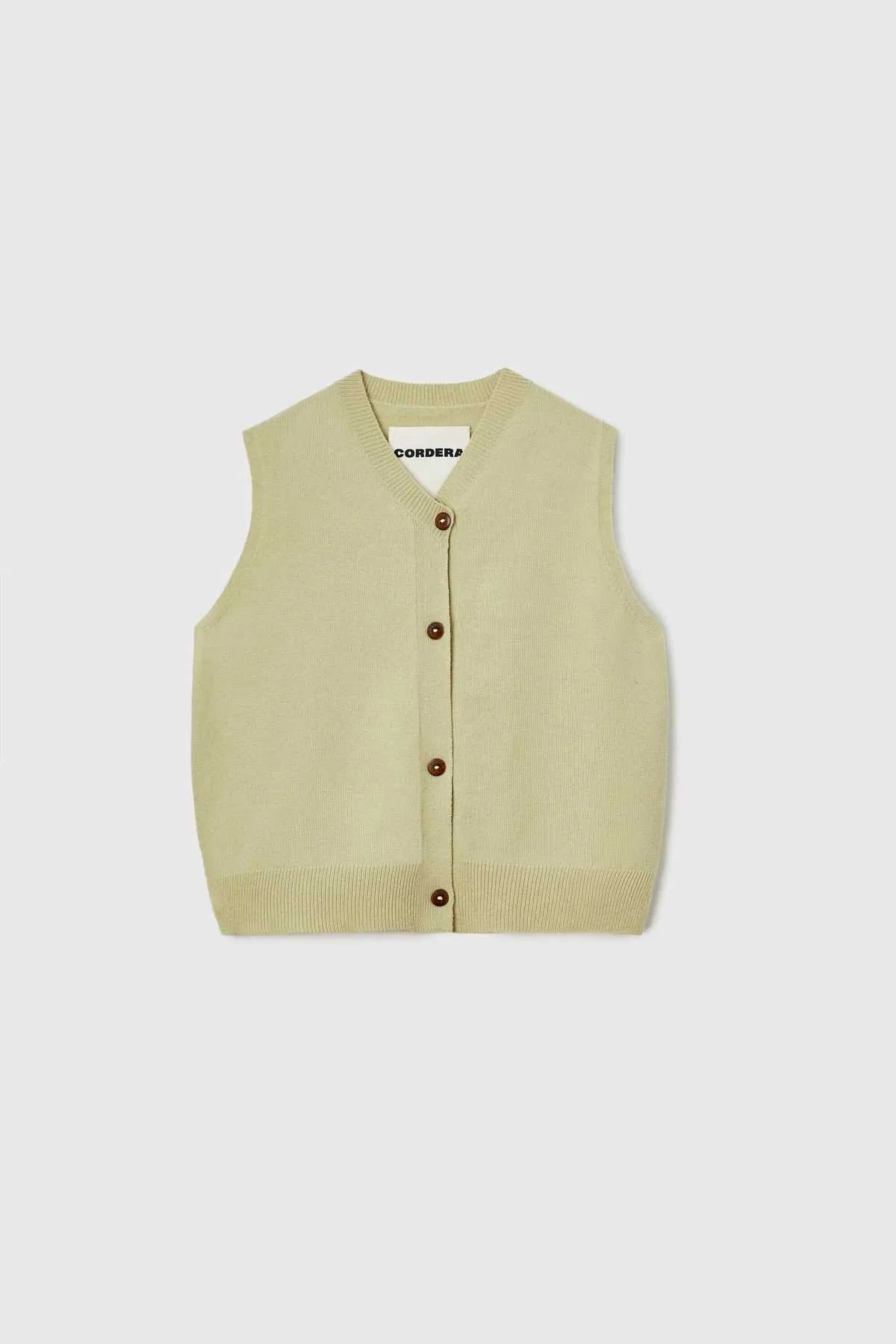 Merino Wool Waistcoat - Butter