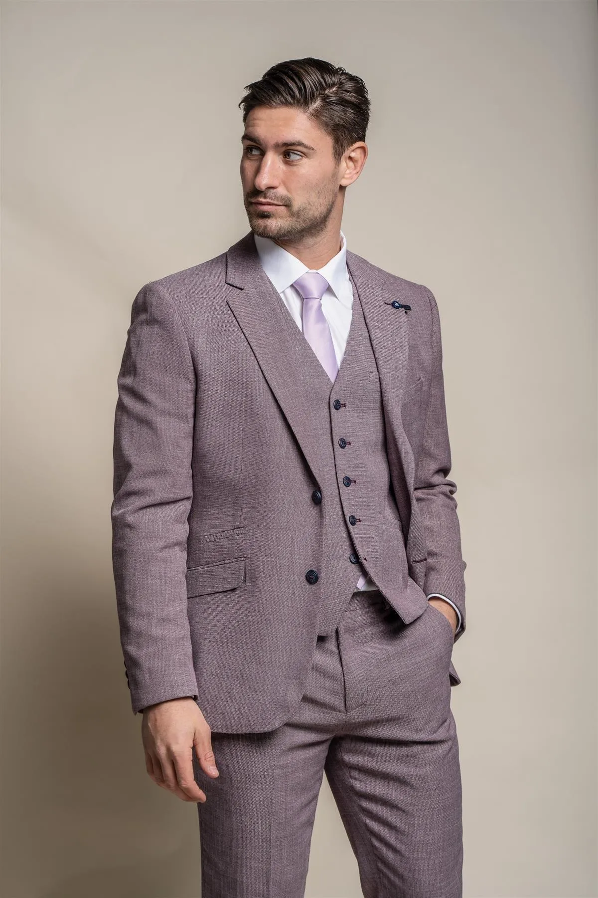 Miami Lilac Three Piece Suit