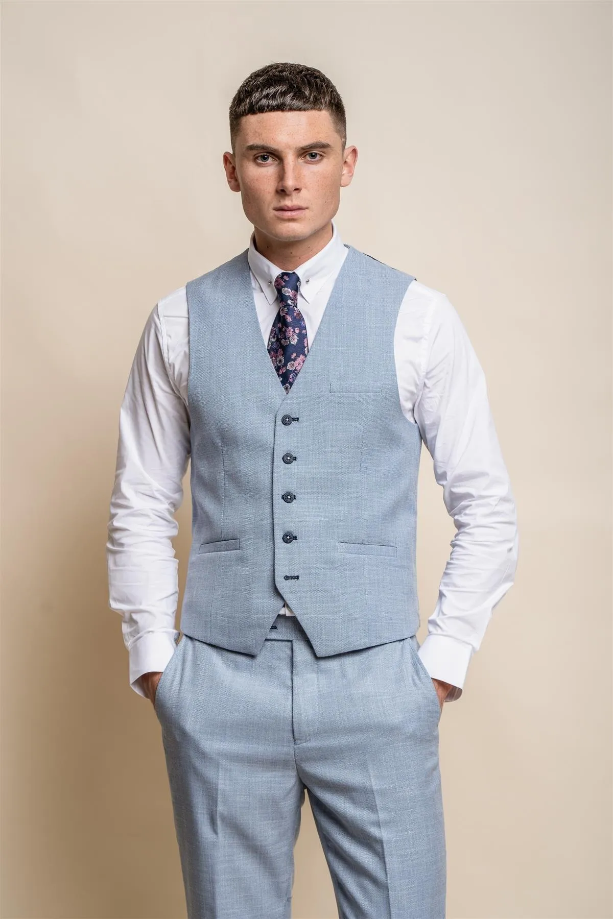 Miami Sky Three Piece Suit