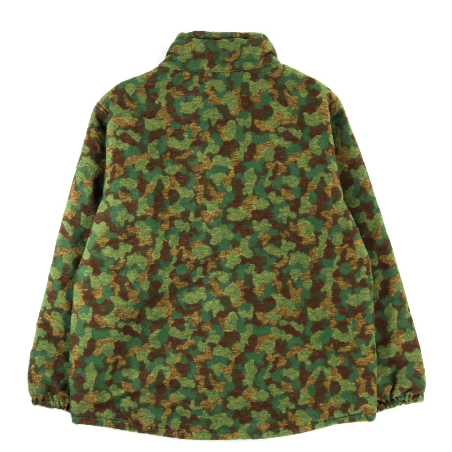 MONITALY INSULATED MOCK NECK PULLOVER JACQUARD GREEN CAMO