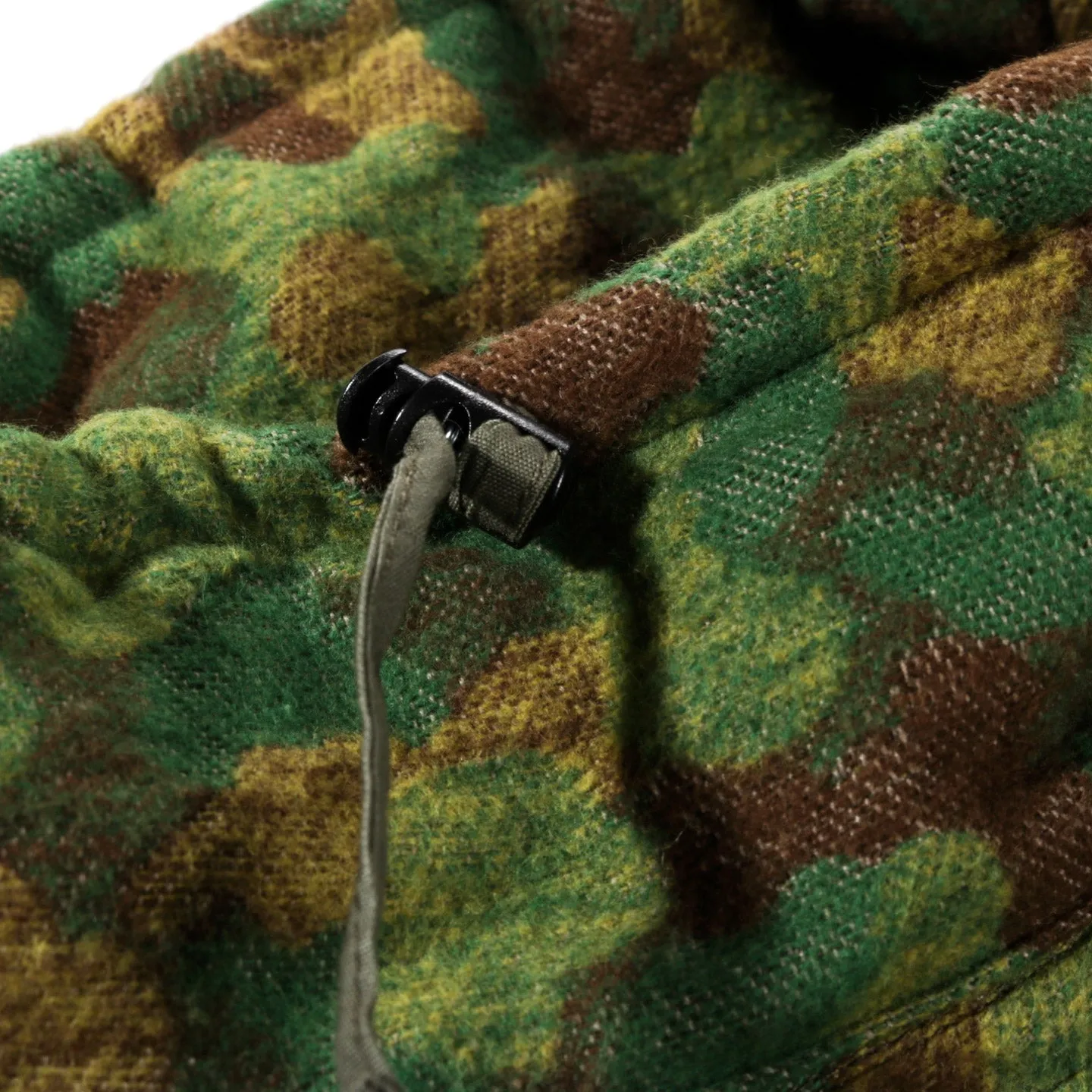 MONITALY INSULATED MOCK NECK PULLOVER JACQUARD GREEN CAMO