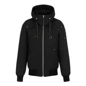 Moose Knuckles - Biencourt Bomber Jacket in Black & Black Sherpa