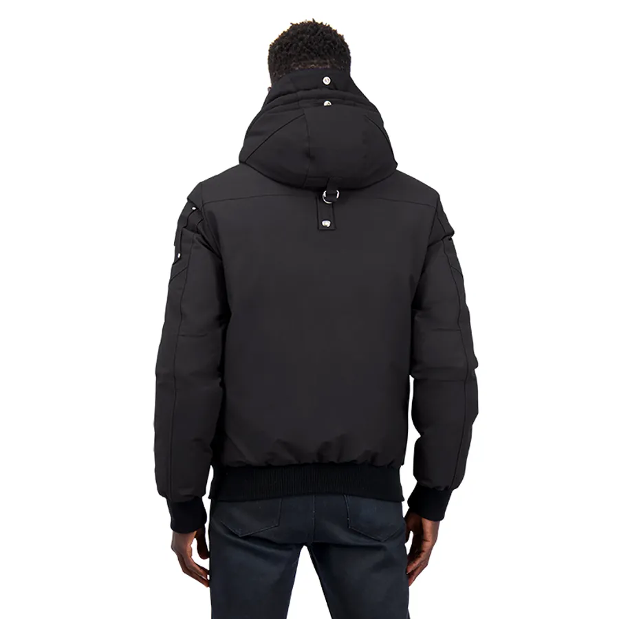 Moose Knuckles - Biencourt Bomber Jacket in Black & Black Sherpa