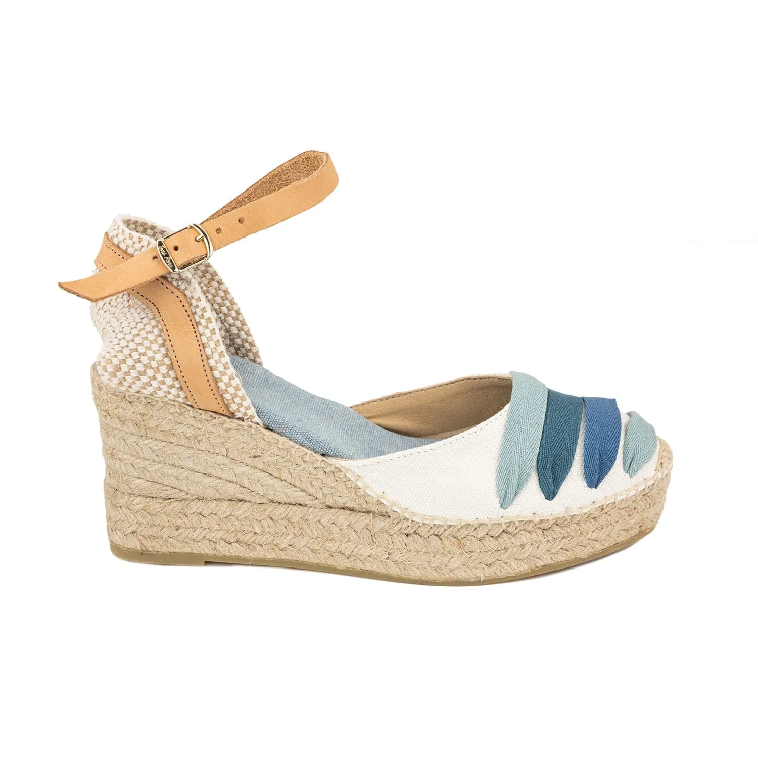 Multicolor Cotton Blend Espadrilles for Women - Lola-CM