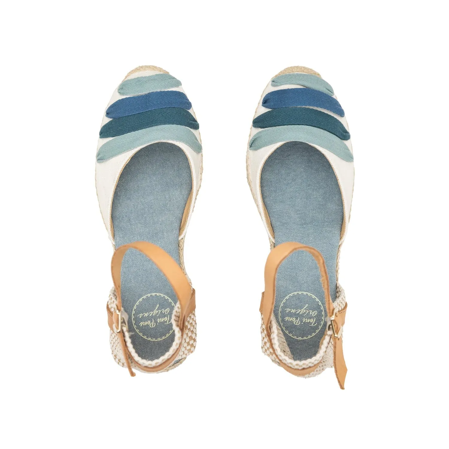 Multicolor Cotton Blend Espadrilles for Women - Lola-CM