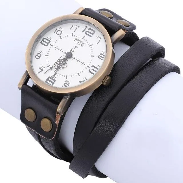 New fashion Vintage Leather Bracelet Wrist Watch