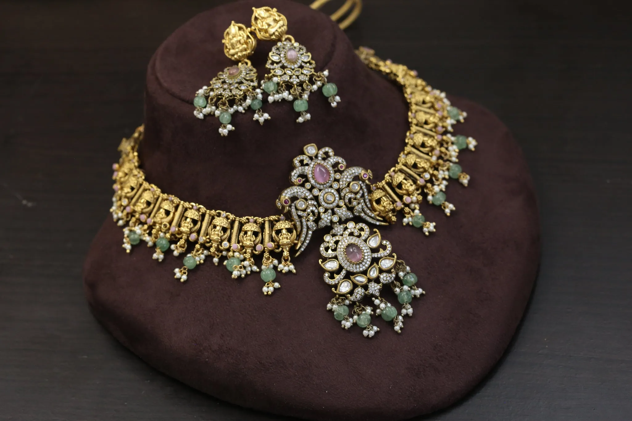 Next To Real Nakshi Necklace Set (ABJ-N101-38)