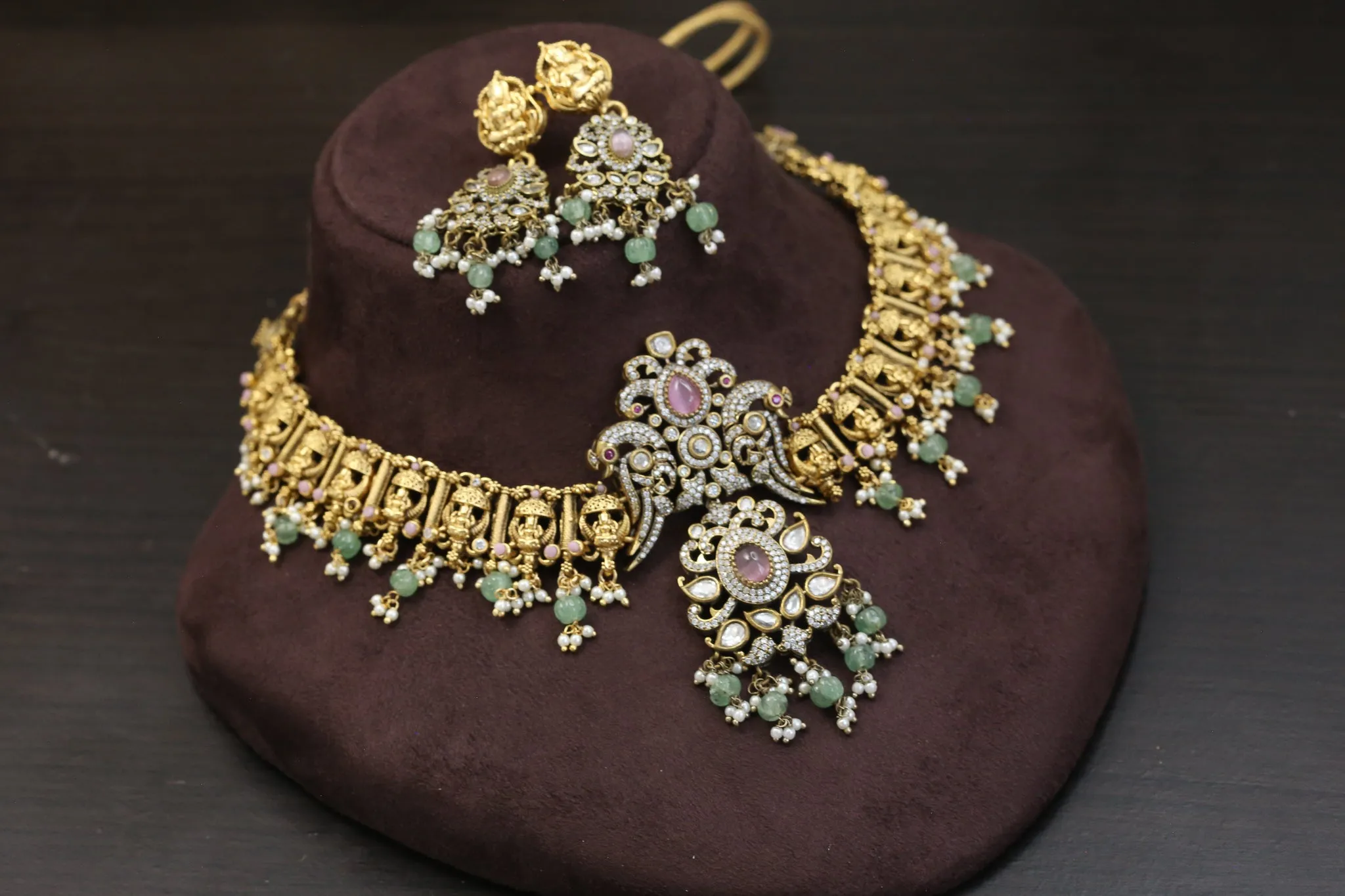 Next To Real Nakshi Necklace Set (ABJ-N101-38)