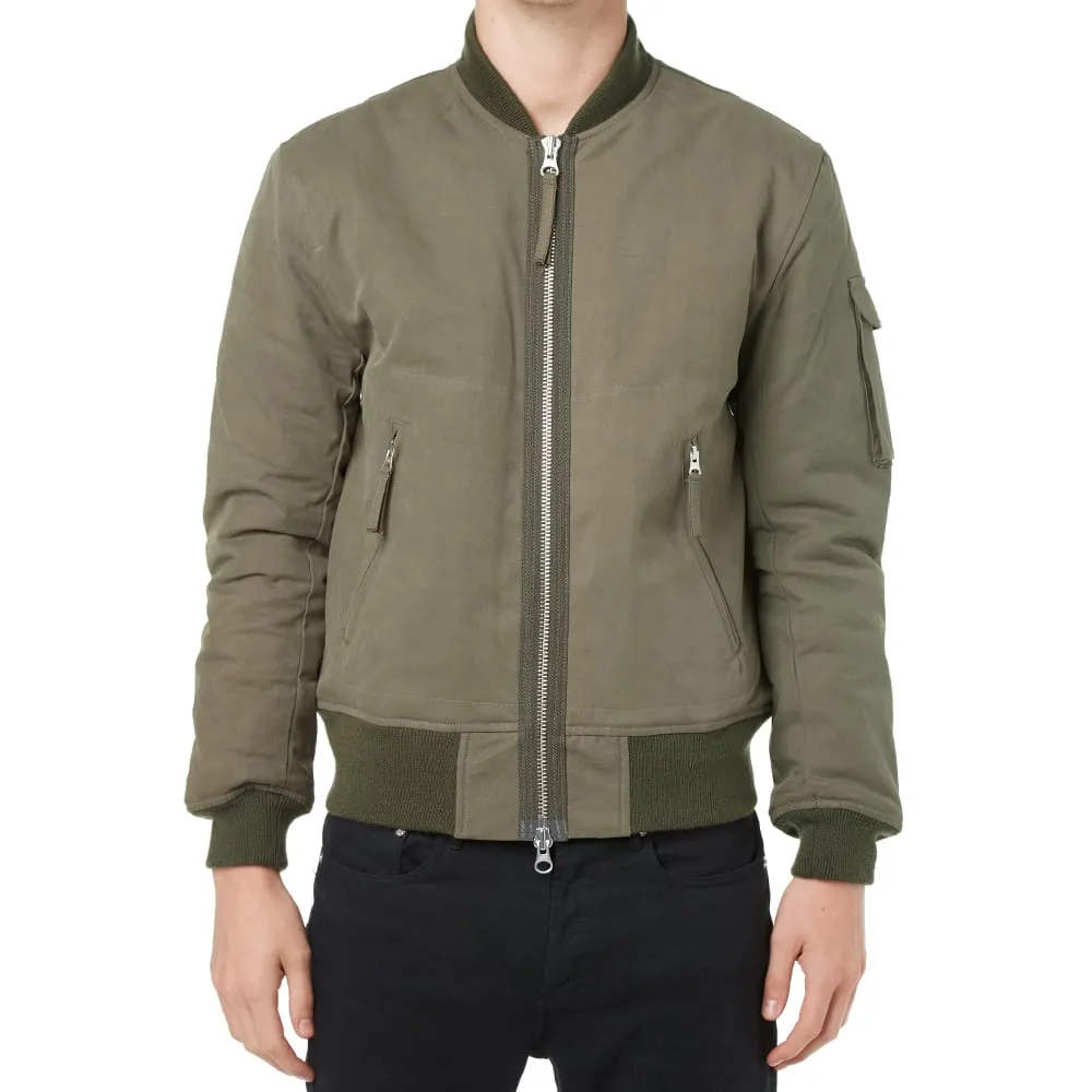 Our Legacy Bomber Jacket IIFaded Olive Twill