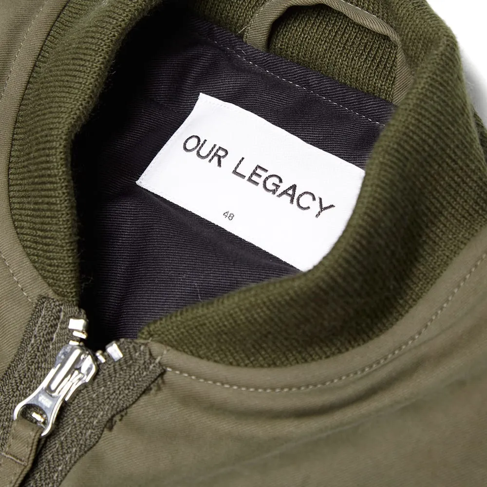 Our Legacy Bomber Jacket IIFaded Olive Twill