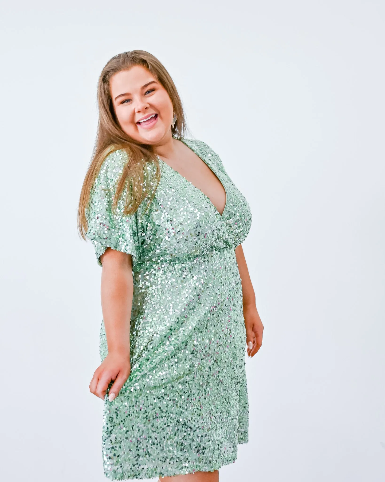 Out of the Woods Sequin Dress PLUS