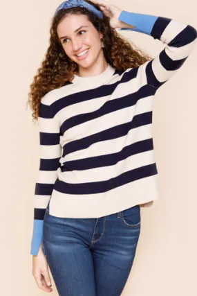 Paula Stripe Long Sleeve Sweater