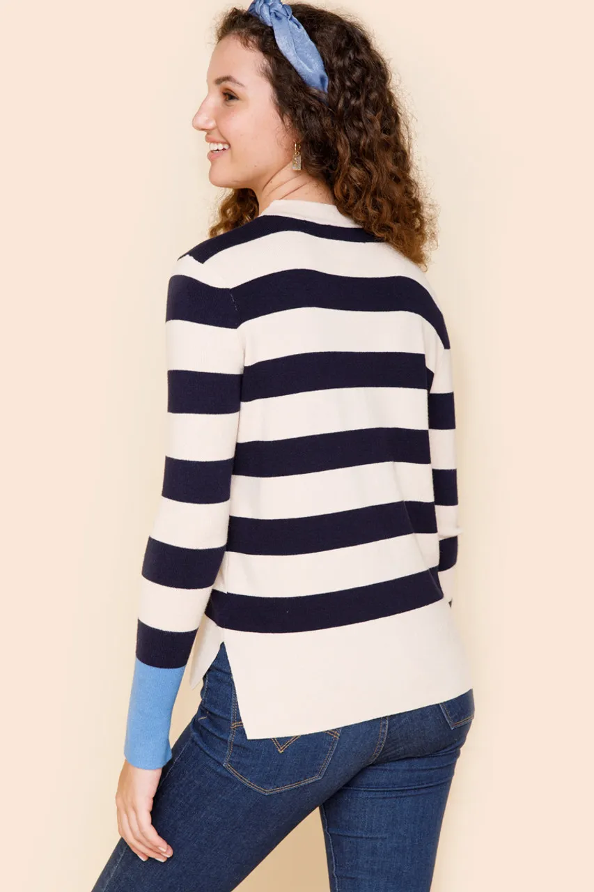 Paula Stripe Long Sleeve Sweater