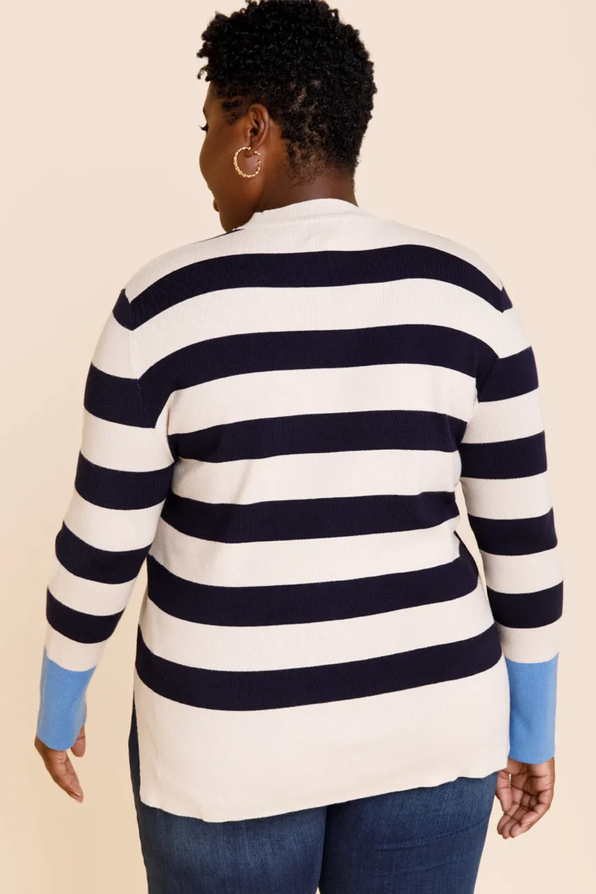 Paula Stripe Long Sleeve Sweater