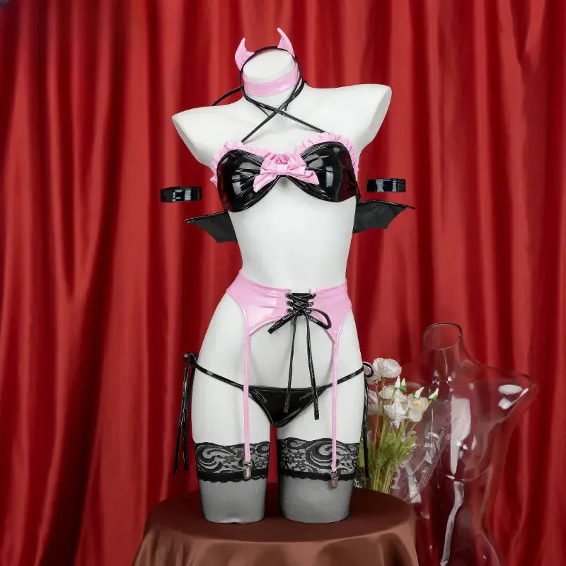 Pink Black Devil Girl Set ON1236