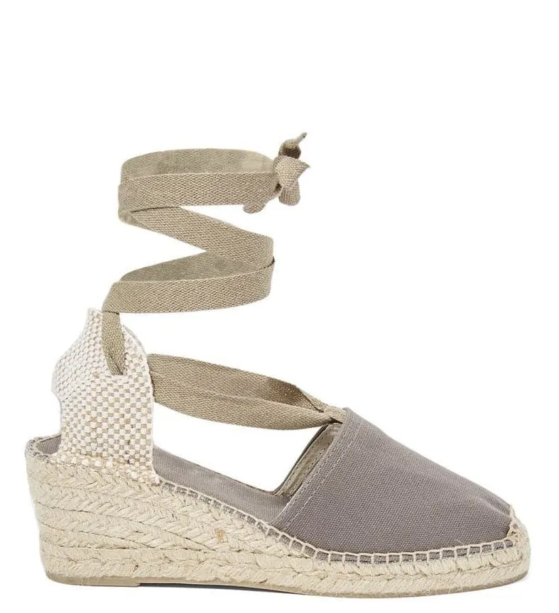 Plain Canvas Wedge Espadrille for Women - Valencia