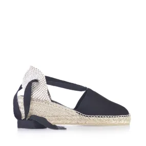 Plain Canvas Wedge Espadrille for Women - Valencia