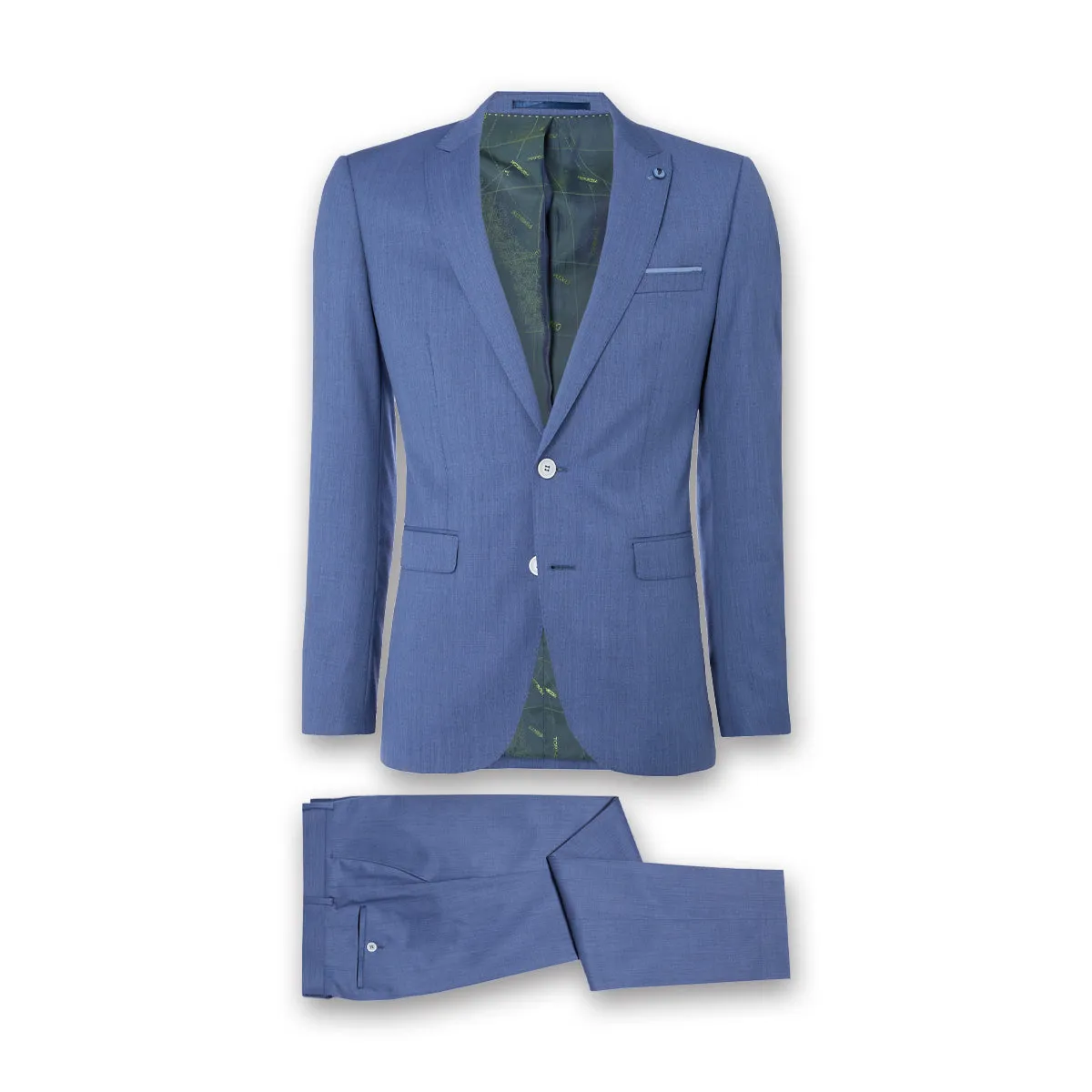 Remus - Lovati X-Slim 3 Piece Suit in Blue