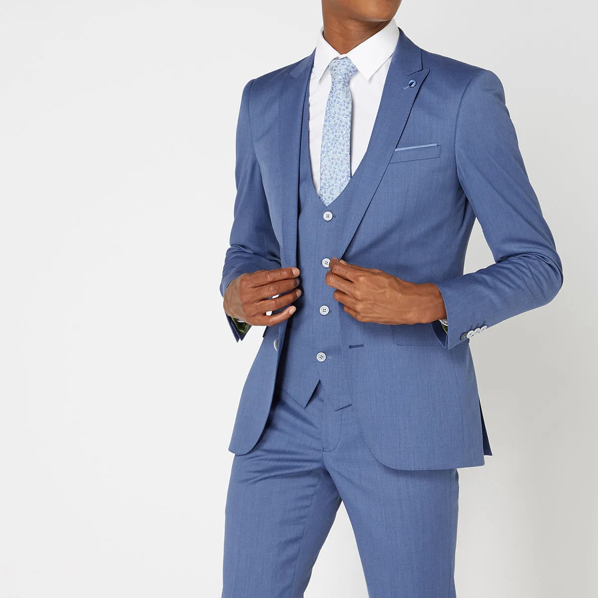 Remus - Lovati X-Slim 3 Piece Suit in Blue