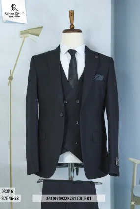 Rivolli Single Breasted 3 Piece Suit