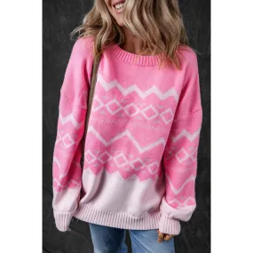 Round Neck Long Sleeve Sweater