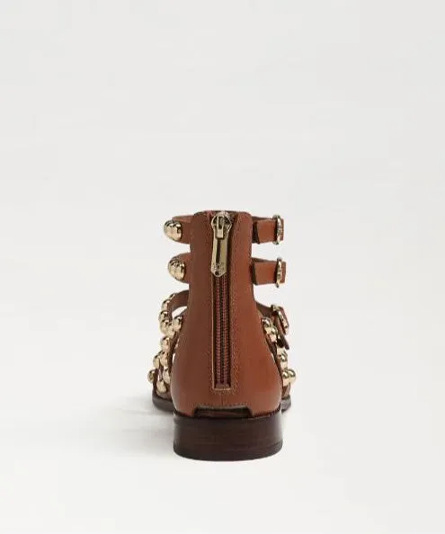 Sam Edelman Estella Studded Gladiator Sandal - Rich Cognac