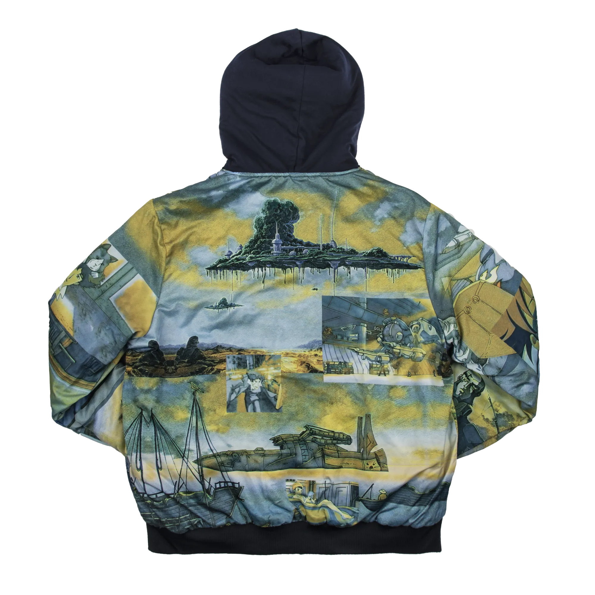 See You Space Cowboy Reversible Hooded Bomber Jacket