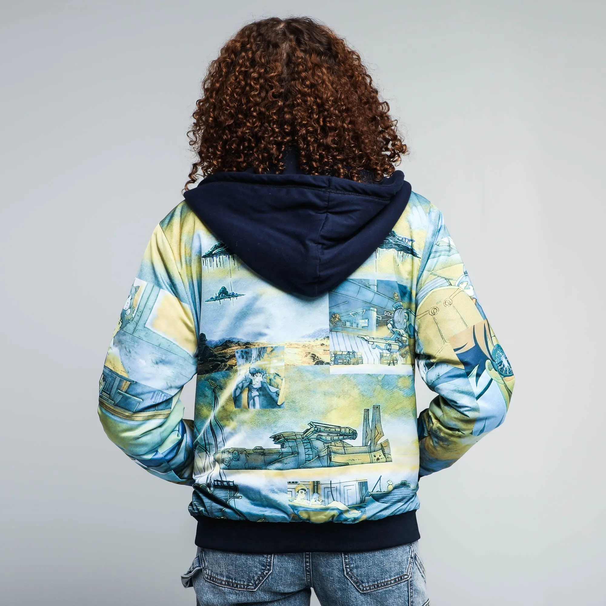 See You Space Cowboy Reversible Hooded Bomber Jacket