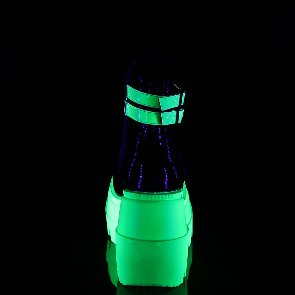 Shaker-52 Neon Green Black Patent