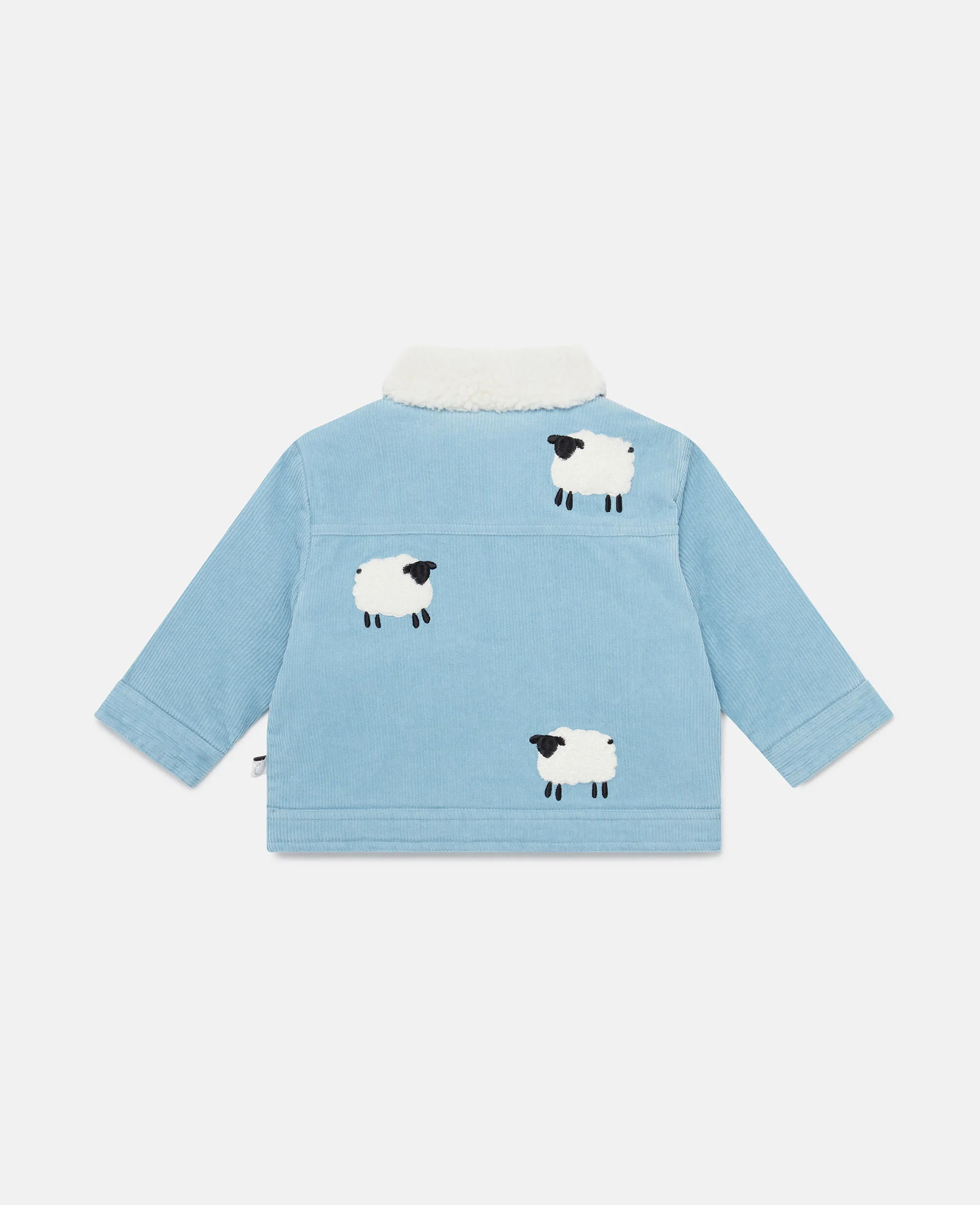 Sheep Pattern Denim Jacket