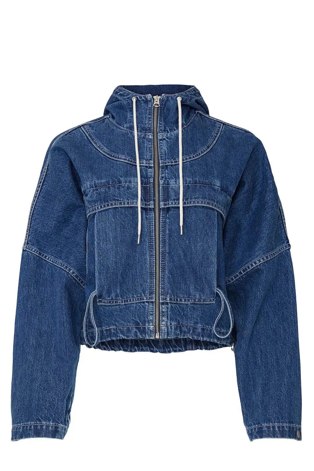 Sport Hoodie Denim Jacket