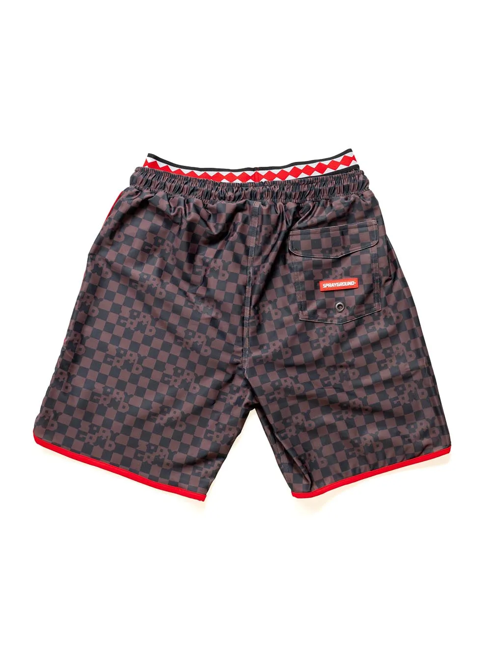 Sprayground Costume Uomo Sprayground Checkered Midi Sp501 Marrone