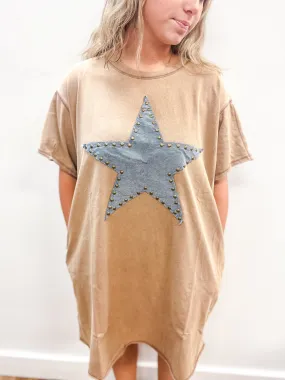 Star Washed Tee Dress