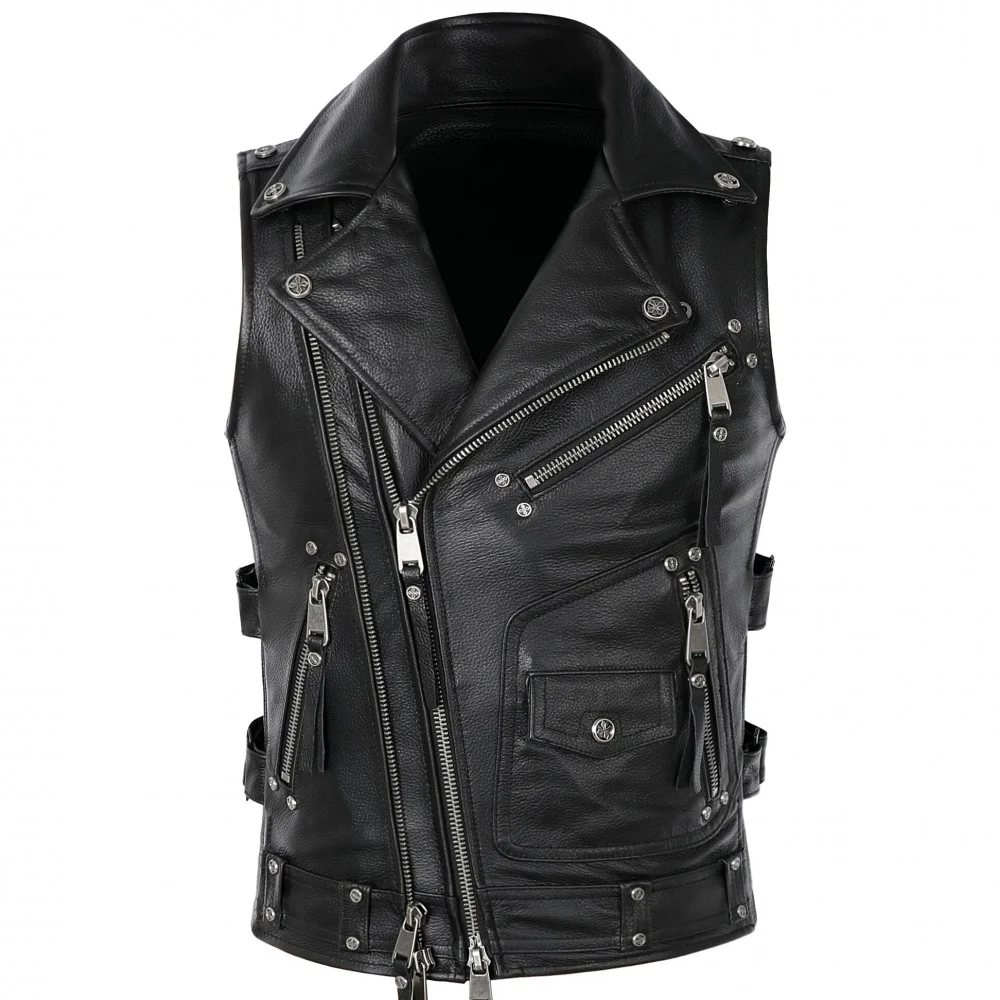 Stylish Leather Waistcoat