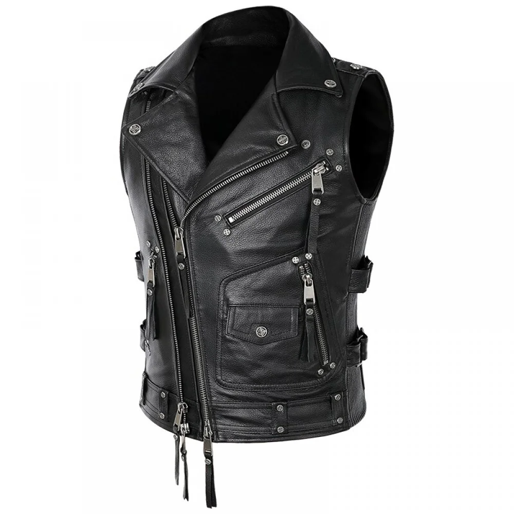 Stylish Leather Waistcoat