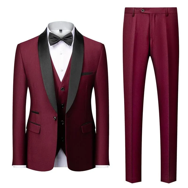 Suit 3 Pieces Slim Fit For Men With Style