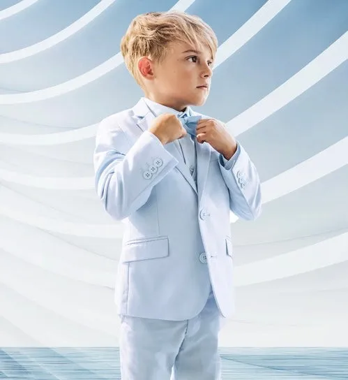 Suit for Boys: 5 Pieces Set Light Blue