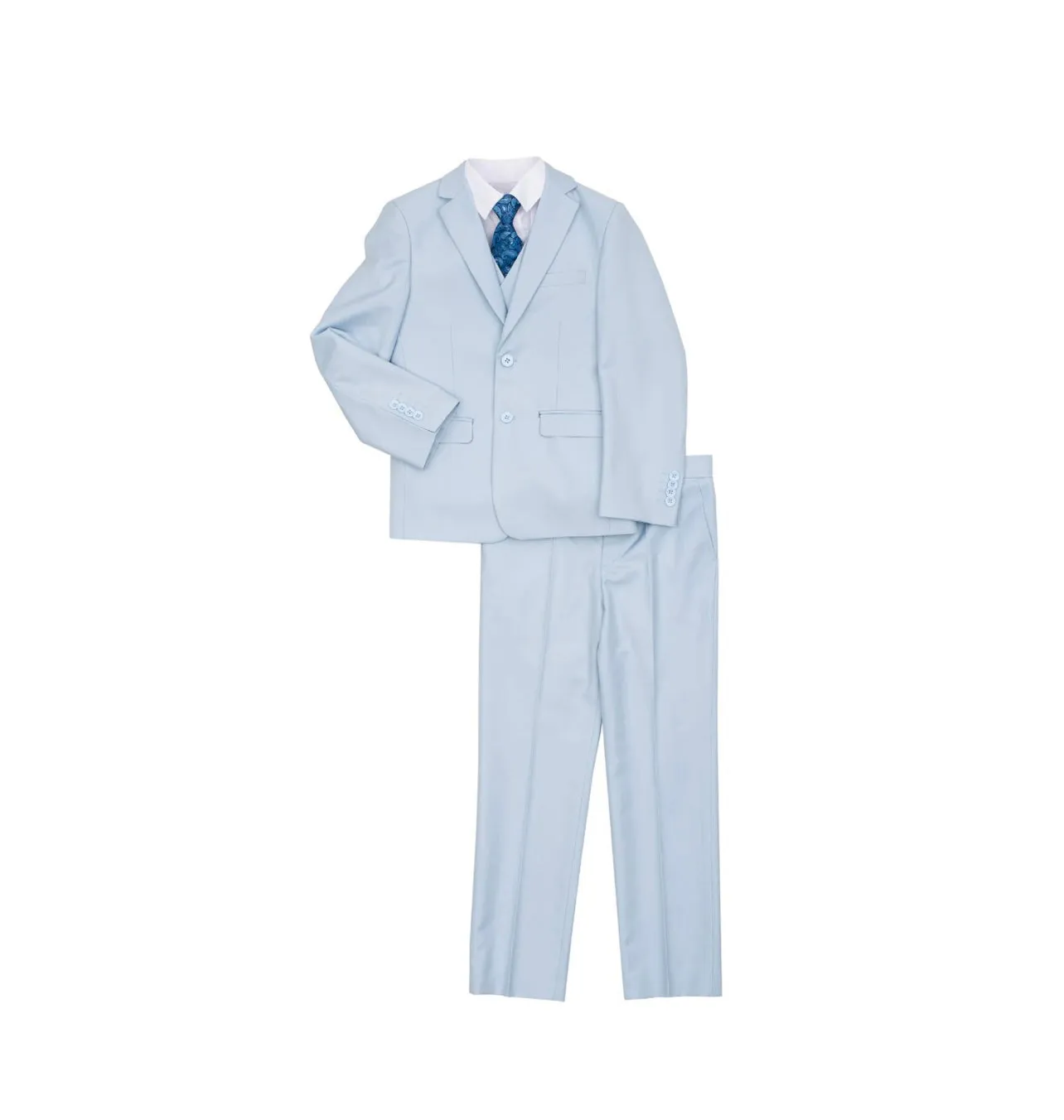 Suit for Boys: 5 Pieces Set Light Blue