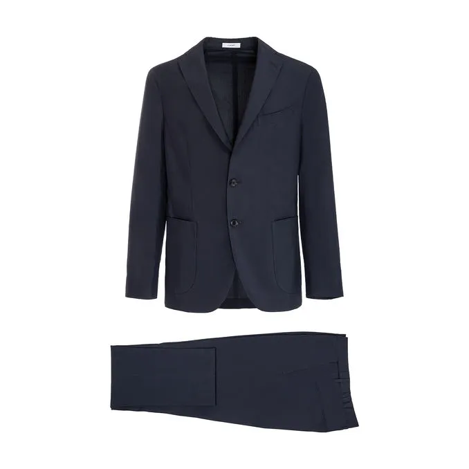 SUIT WITH SINGLE-BREASTED JACKET Man Blue navy